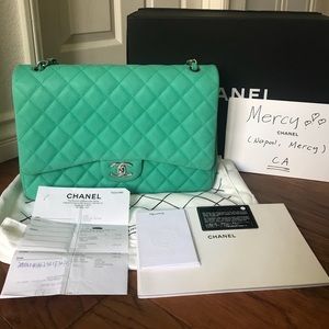 SOLD !!! Chane Caviar Double Flap Maxi